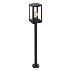 Image of Eglo Alamonte 1 - 1 Light Outdoor Bollard Lantern Black IP44, E27