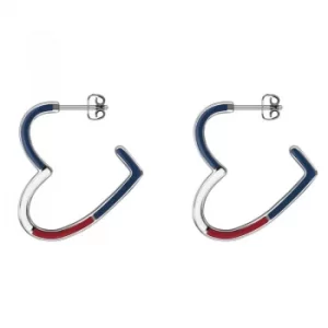 Image of Tommy Hilfiger Jewellery Heart Hoop Earring