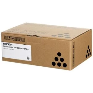 Image of Ricoh 407318 Black Laser Toner Ink Cartridge SP 4500HE