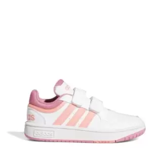 Image of adidas Hoops 3.0 Child Girls Trainers - White