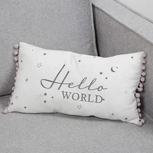 Image of Bambino Linen Cushion Hello World
