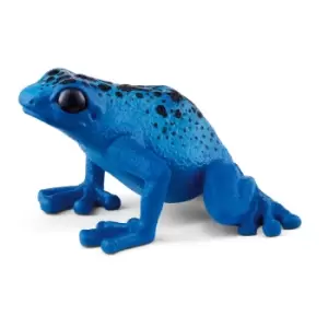 Image of Schleich Wild Life Blue Poison Dart Frog Toy Figure, 3 to 8 Years,...