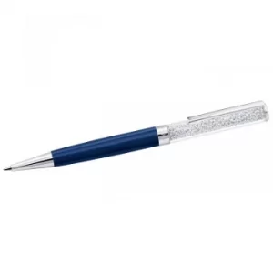 Image of Ladies Swarovski Stainless Steel Crystalline Dark Blue Pen