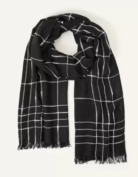 Image of Accessorize Window Pane Scarf, Size: 100x180cm