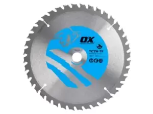 Image of OX Tools OX-TCTW-TF-1841640 Wood Cutting Thin Kerf Circular Saw Blade 184mm x 16 x 40T ATB