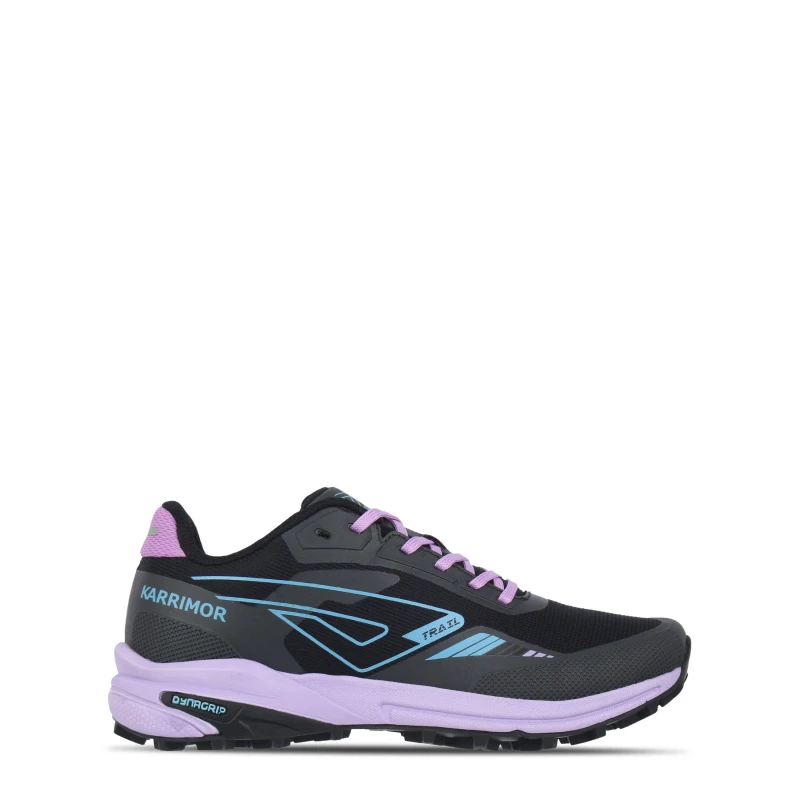 Image of Karrimor Verge Running Shoes Juniors Black/Lilac female 3 (35.5)