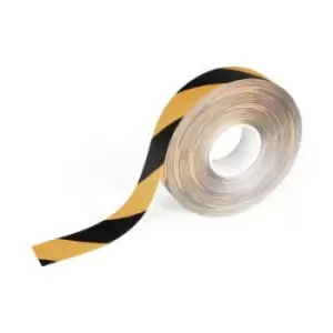 Image of Durable 1043130 Floor marking tape DURALINE, removable Black, Yellow (L x W) 15 m x 50 mm