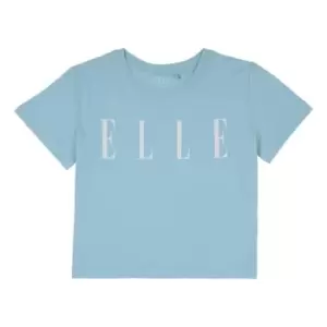 Image of Elle Cropped T Shirt - Blue