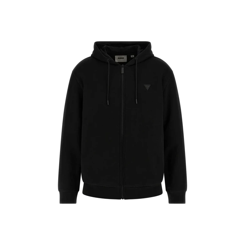 Image of Guess Zip-up hoodie Guess Aldwin Noir Male L