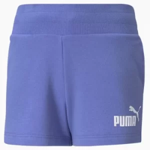 Image of PUMA Essentials+ Youth Shorts, Hazy Blue, size 15-16 Youth, Clothing