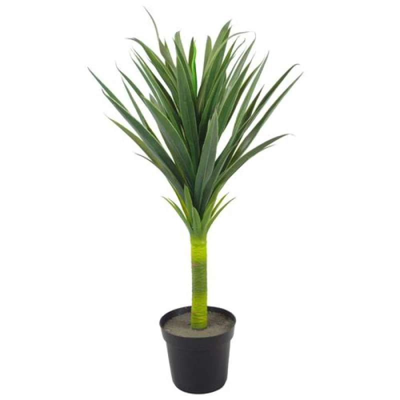 Image of Leaf 90cm (3ft) Large Artificial Green Yukka Plant Spiky Tree Plant Green unisex