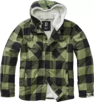 Image of Brandit Lumber Jacket, black-green Size M black-green, Size M