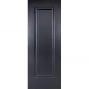 Image of Eindhoven Internal Primed Black 1 Panel Door - 838 x 1981mm