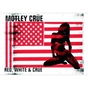 Image of Motley Crue - Red & White Postcard