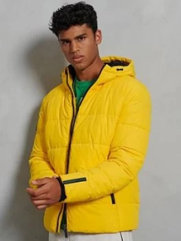 Image of Superdry Sports Padded Jacket, Yellow Size M Men