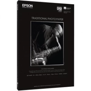 Image of Epson S045052 Traditional 330gsm A2 Photo Paper 25 Sheets