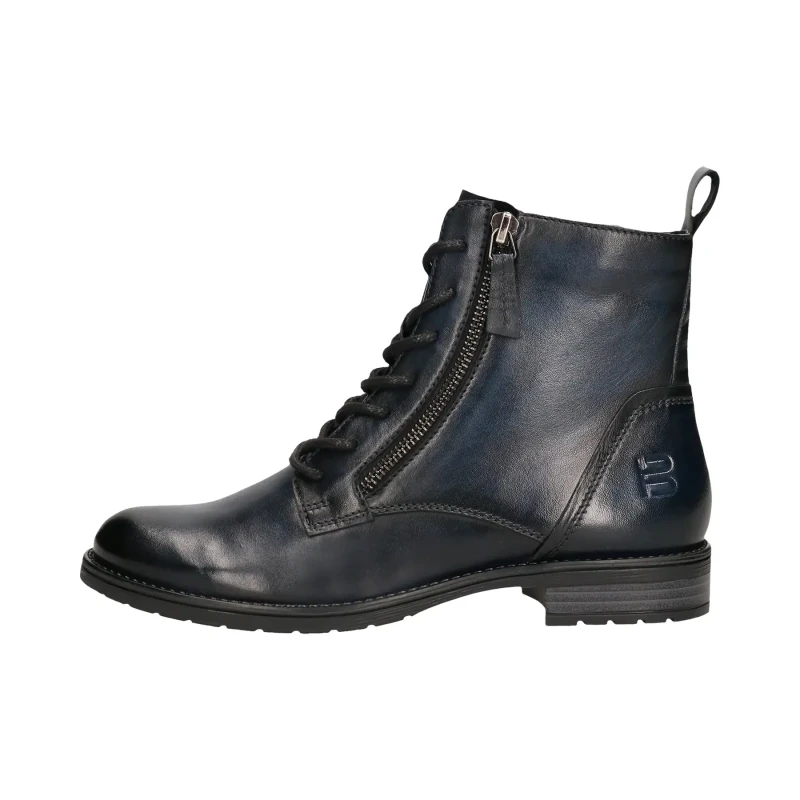 Image of TT.Bagatt Lace-up leather ankle boots with zip For Her TT.Bagatt Bleu Female 38