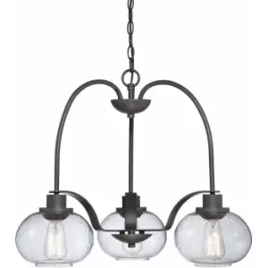 Image of Loops - 1 Bulb Chandelier Hanging Pendant LIght Old Bronze LED E27 60W Bulb