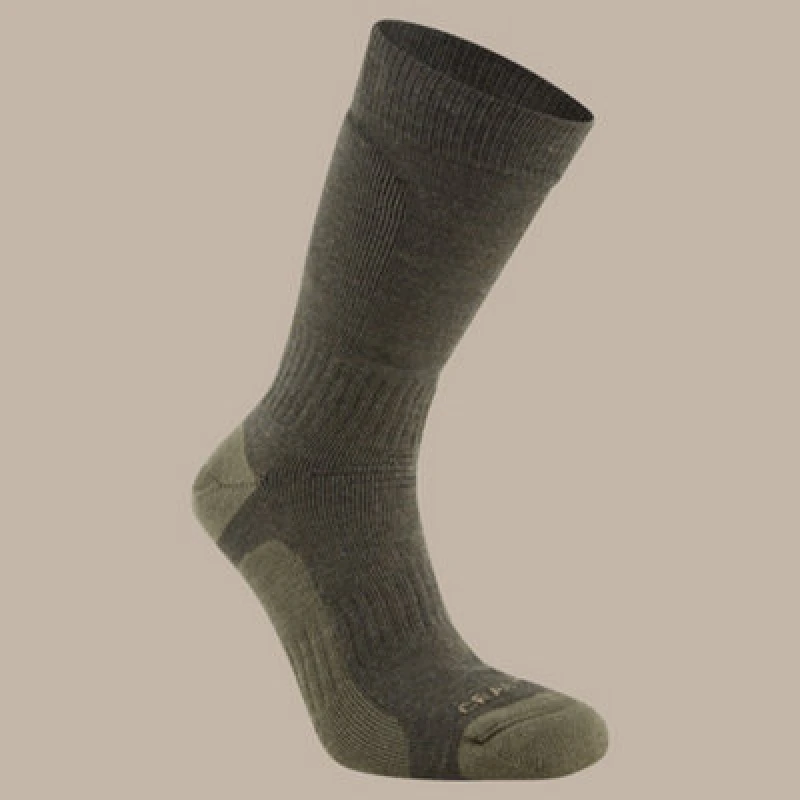 Image of Craghoppers Craghoppers 'Trek' Merino Wool-Blend Hiking Socks in Dark Green Size: 3-5 Dark Green 3-5 Unisex 5054904626311