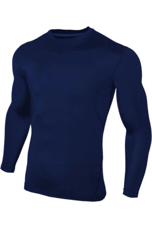 Image of Carta Sport Carta Sport Men Long-Sleeved Base Layer Top in Navy Size: large Navy L Male 5063107208156