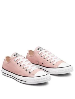 Image of Converse Chuck Taylor All Star 50/50 Recycled Cotton Ox Plimsoll - Pink, Size 5, Women