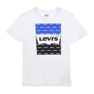 Image of Logo Print Cotton T-Shirt with Short Sleeves, 4-16 Years