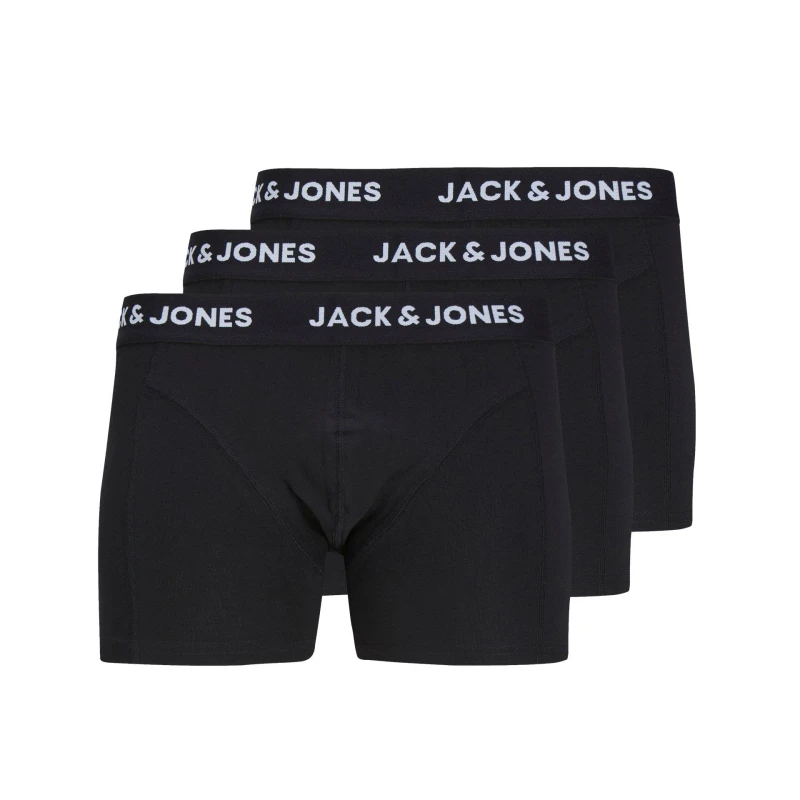 Image of Jack and Jones Anthony 3 Pack Boxer Trunk Mens Black male Medium