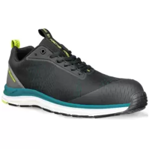 Image of Albatros Mens Safety Shoes (12 UK) (Black/Petrol Blue) - Black/Petrol Blue