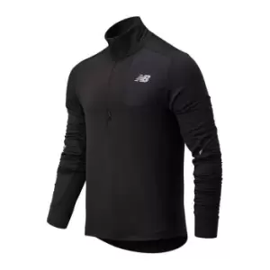 Image of New Balance Impact Run Zip Top Mens - Black