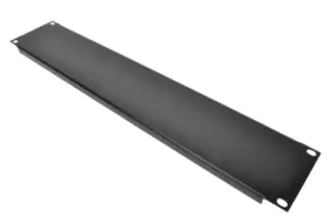 Image of 2 U 19" Blank Rack Panel With Black Finish