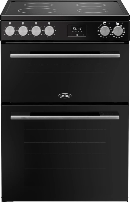 Image of Belling BEL FSA VISION 60E BSS 60cm Freestanding Ceramic Cooker 12050 - BLACK BEL FSA VISION 60E BSS