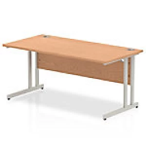 Image of Impulse Cantilever 1600 Rectangle Desk Oak