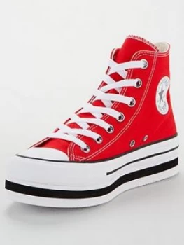 Image of Converse Chuck Taylor All Star Lift Hi Top - Red