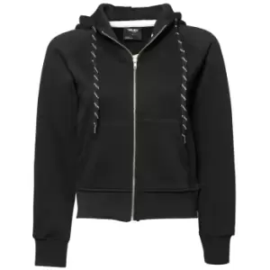 Image of Tee Jays Womens/Ladies Full Zip Hooded Sweatshirt (M) (Black)