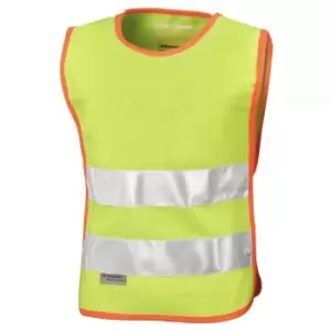 Image of Result Junior Kids Hi-Vis Tabard Jacket / Safetywear (L-XL) (Hi-Vis Yellow)