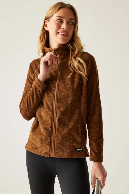 Image of Womens full-zip fleece Regatta Mayse Marron Female 42