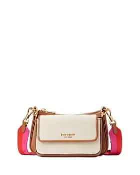 Image of kate spade new york Double Up Racing Stripe Small Crossbody