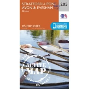 Image of Stratford-Upon-Avon and Evesham by Ordnance Survey (Sheet map, folded, 2015)