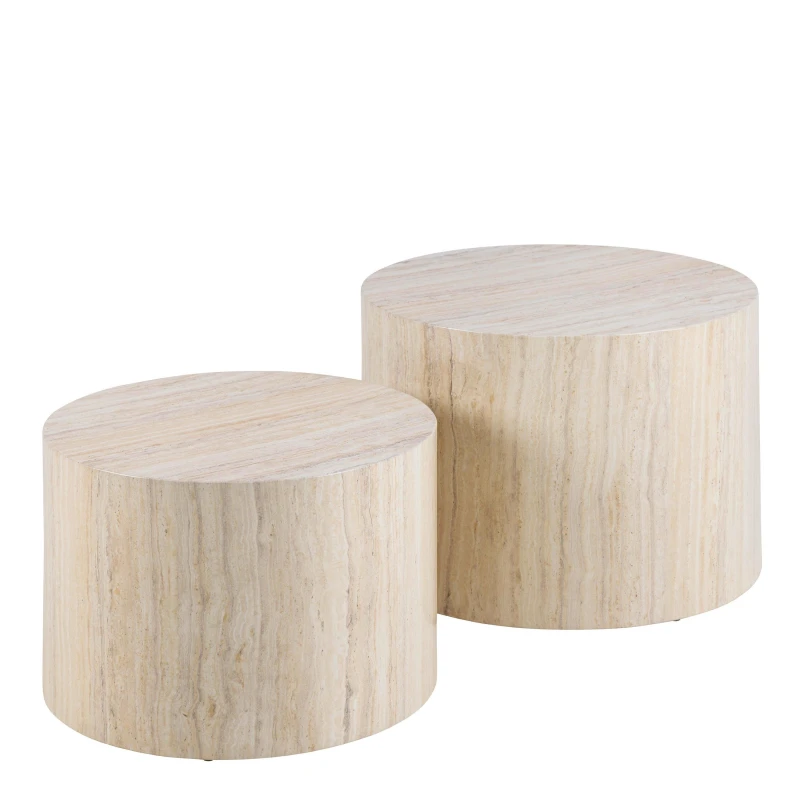 Image of Furniture To Go Dice Coffee Table Set in Light Oak Light Oak Unisex