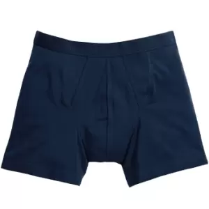 Image of Fruit Of The Loom Mens Classic Boxer Shorts (Pack Of 2) (L) (Deep Navy)