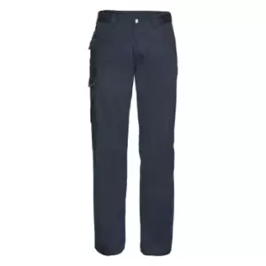 Image of Russell Workwear Mens Polycotton Twill Trouser / Pants (Regular) (48W x Regular) (French Navy)