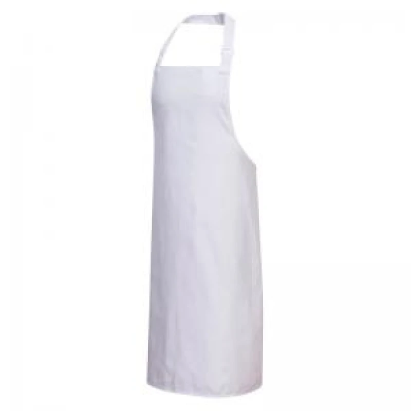 Image of Portwest PolyCotton Bib Apron S841WHR Colour: White