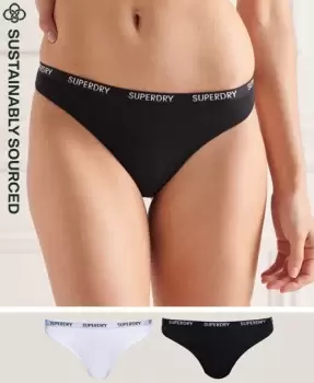 Image of Superdry Organic Cotton Harper Thong 2 Pack
