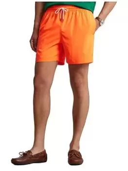 Image of Polo Ralph Lauren Traveller Swim Shorts, Orange Size M Men