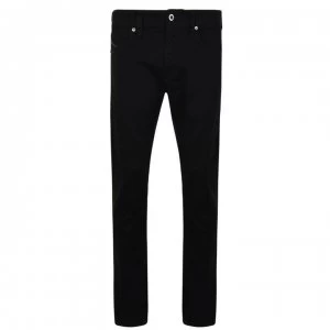 Image of Diesel Thommer Slim Skinny Jeans - Black 02