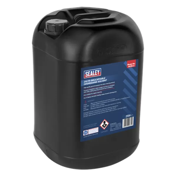 Image of Genuine SEALEY AK25 Degreasing Solvent Emulsifiable 25ltr
