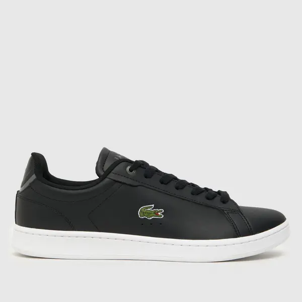 Image of Lacoste carnaby trainers in Black & white Black/white UK 9