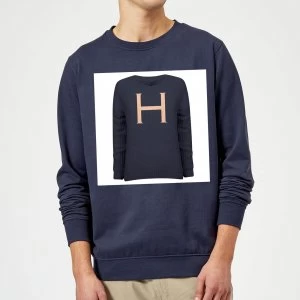 Image of Harry Potter Initial True Knit Sweater Sweatshirt - Navy - 4XL