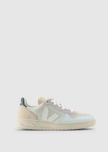 Image of Veja Womens V-10 Pale Pink Trainers
