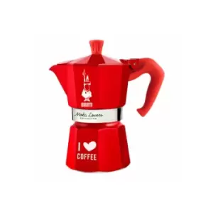 Image of Bialetti - Moka pot Moka Lovers 6 cup Red